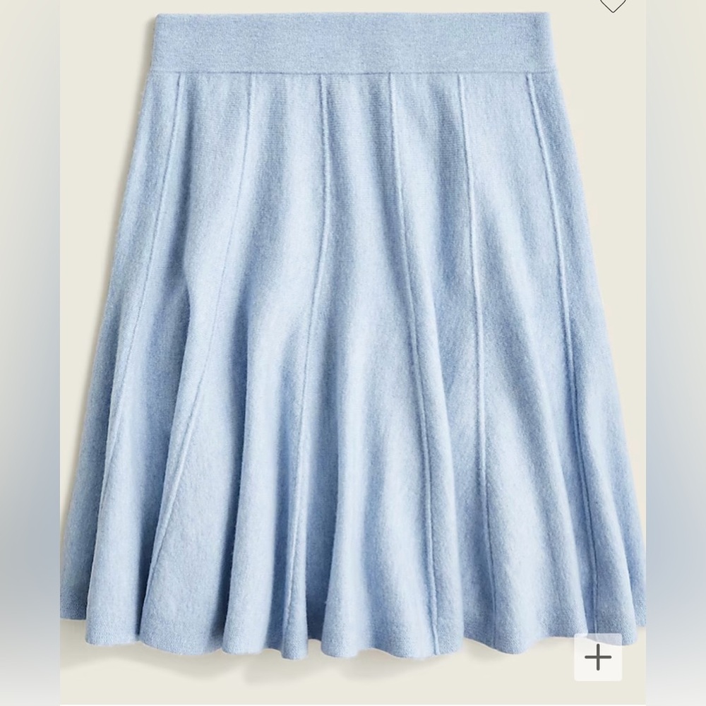 J CREW Cashmere swing skirt NWT
